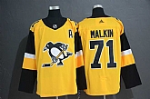 Penguins 71 Evgeni Mlkin Gold Alternate Adidas Jersey,baseball caps,new era cap wholesale,wholesale hats